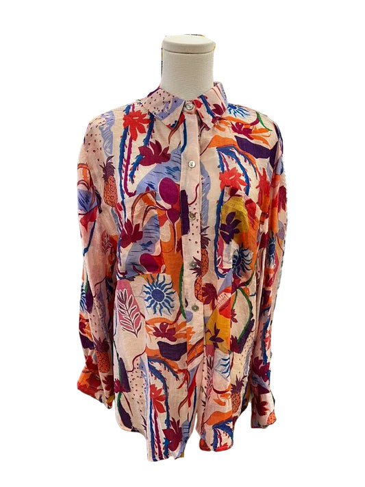 Milk & Honey Tops Large Pink Multi