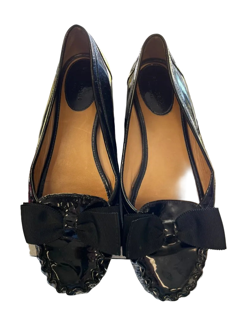 Classic Kate Spade Black Patton Leather Flats Size 9