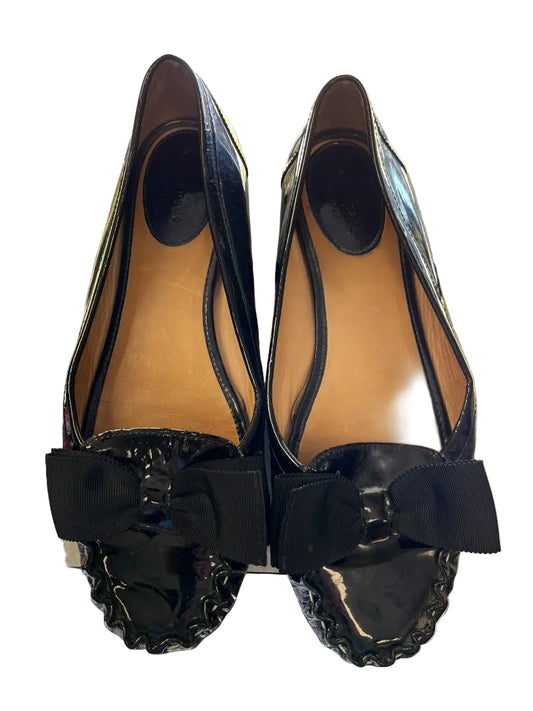 Classic Kate Spade Black Patton Leather Flats Size 9