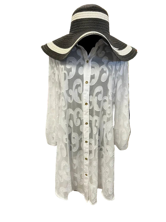 Lilly Pulitzer Natalie Tunic Cover Up Top Size Medium