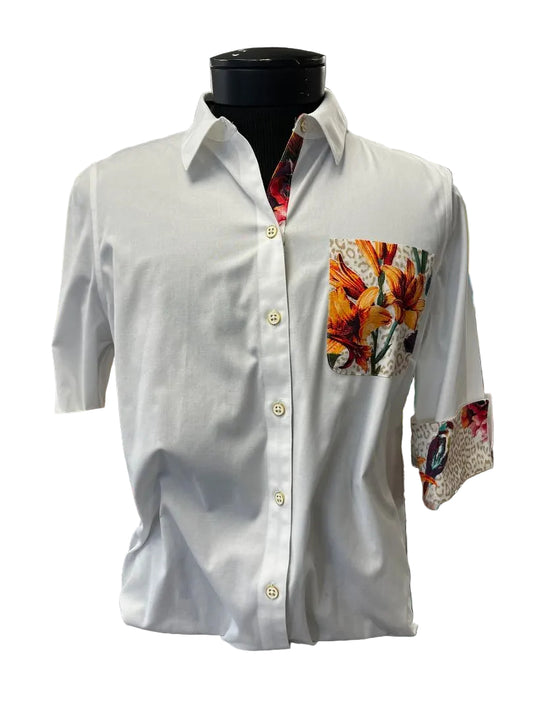 Chico's Tops Chico's 1- Medium Animal Print Floral