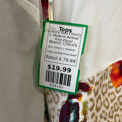 Chico's Tops Chico's 1- Medium Animal Print Floral