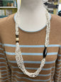 Silpada Black & White Beaded Necklace