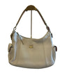 Dooney & Bourke White Pebbled Leather Shoulder Bag