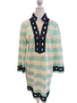 Sail to Sable Aruba Blue Striped Dress Size XL