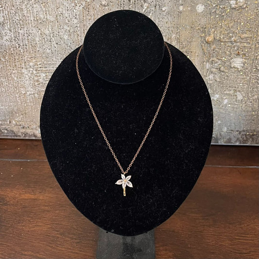 Lilly Pulitzer Cubic Zirconia Palm Tree Charm Necklace