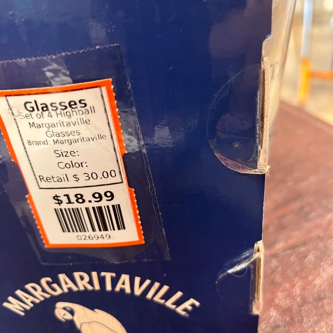 Set of 4 Highball Margaritaville Glasses