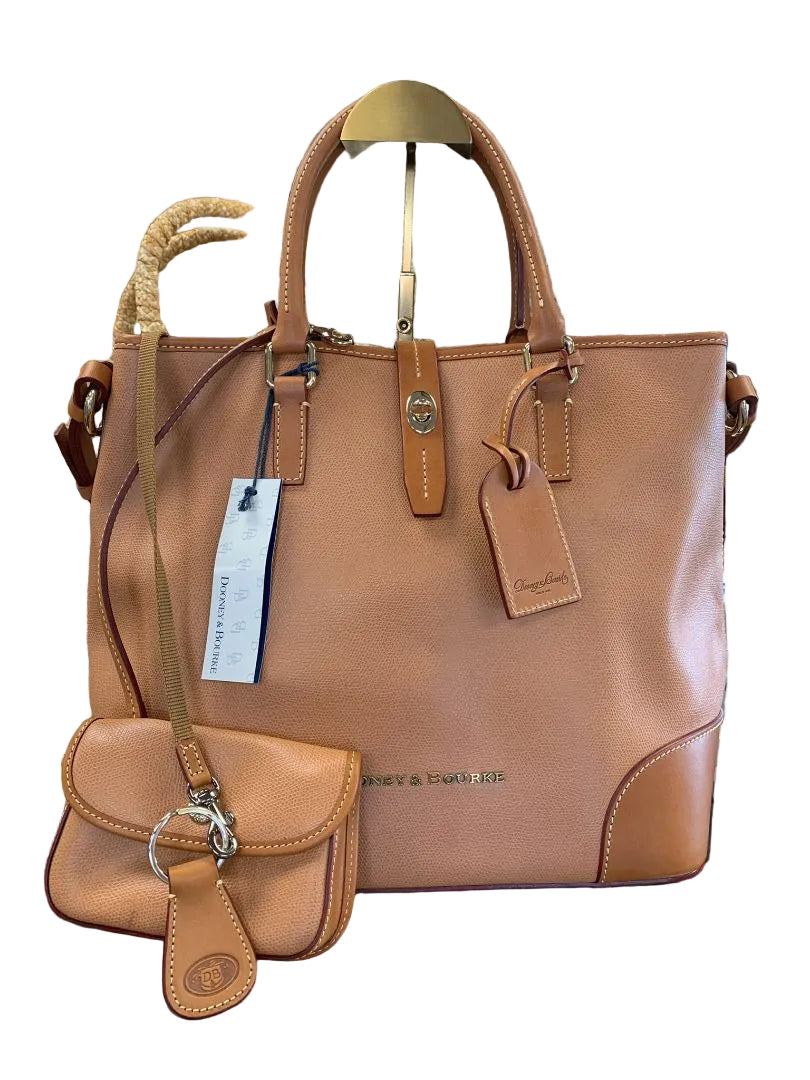 Dooney & Bourke Shelby Shopper Carmel & Praline Tote NEW