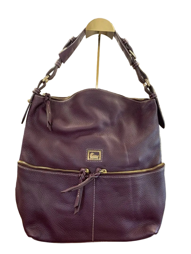 Dooney & Bourke Dillen Pebbled Leather Purpose Hobo Handbag