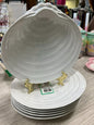 Set of 6 Pottery Barn Clamshell Plates
