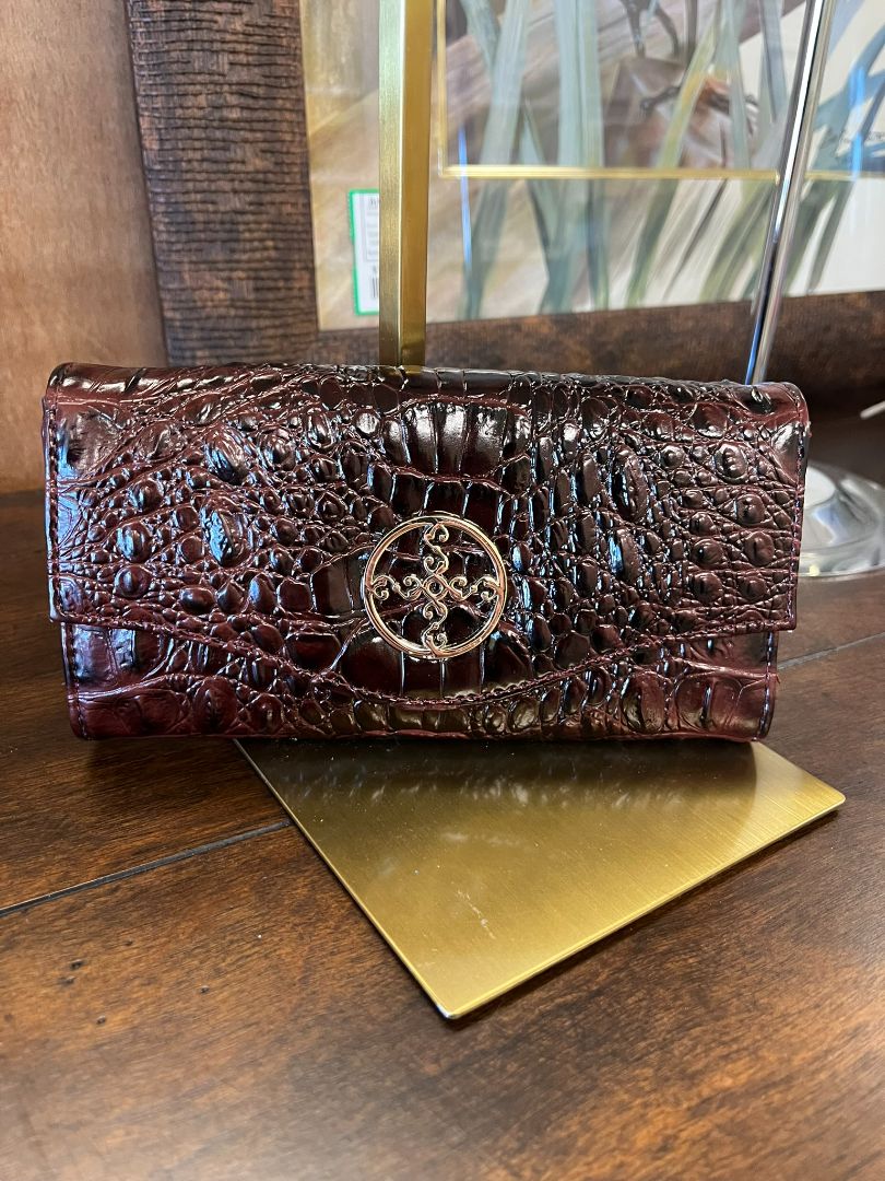Stauer Avalon Crocodile-Embossed Wallet