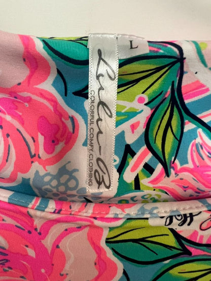 LuLu B Pink and Turquoise Golf Dress Size Large