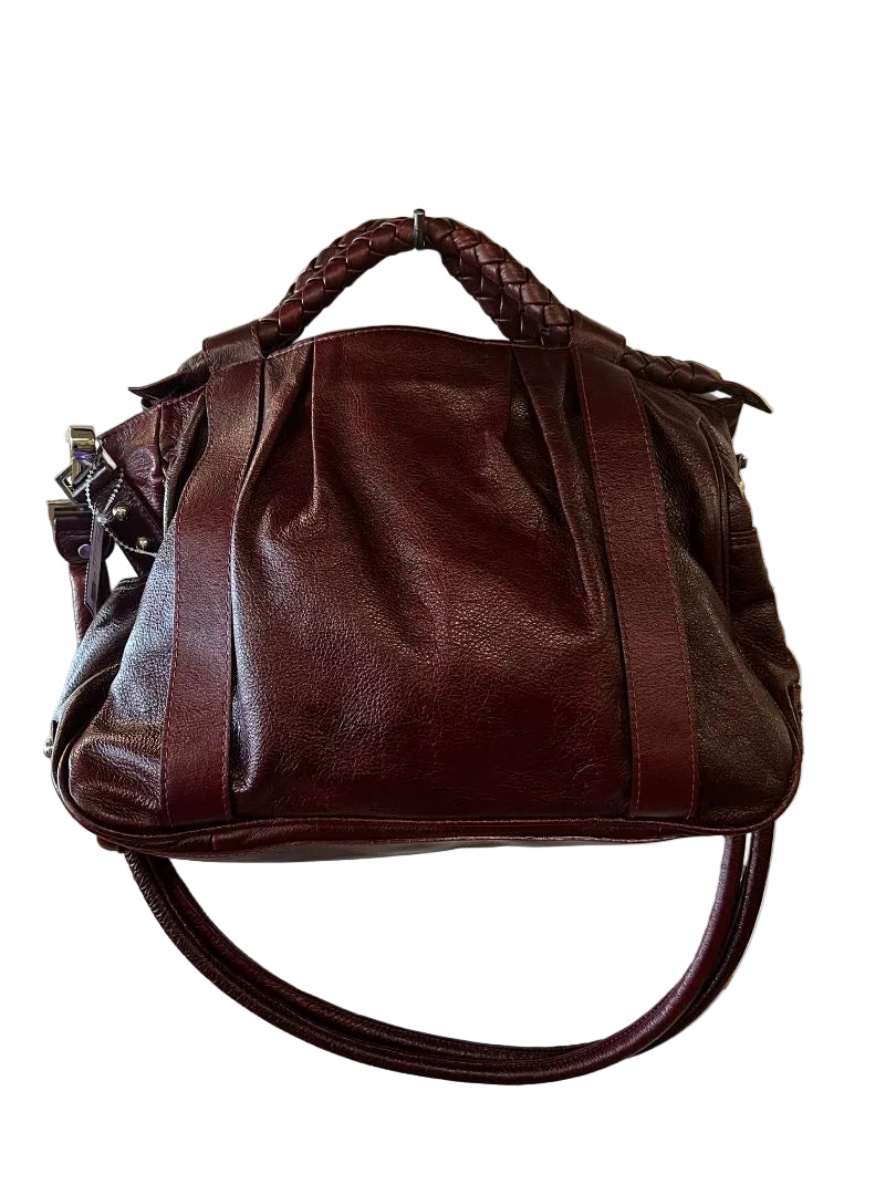 Ignes Burgundy Shoulder Handbag