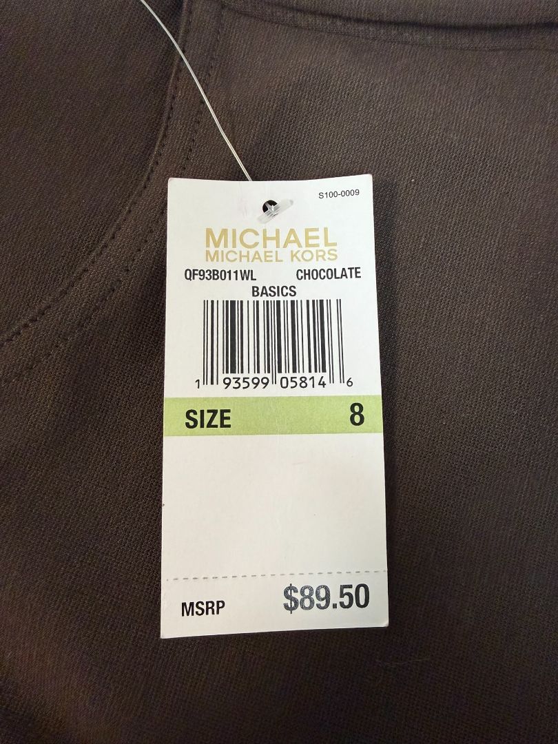 NWT Michael Kors Basics Straight Leg Knit Stretch Pants