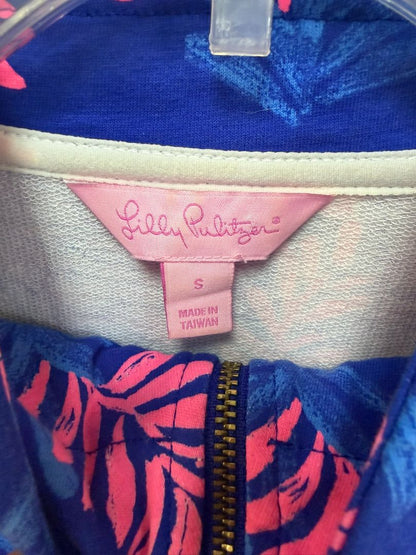 Lilly Pulitzer Skipper Popover Blue & Pink Zebra