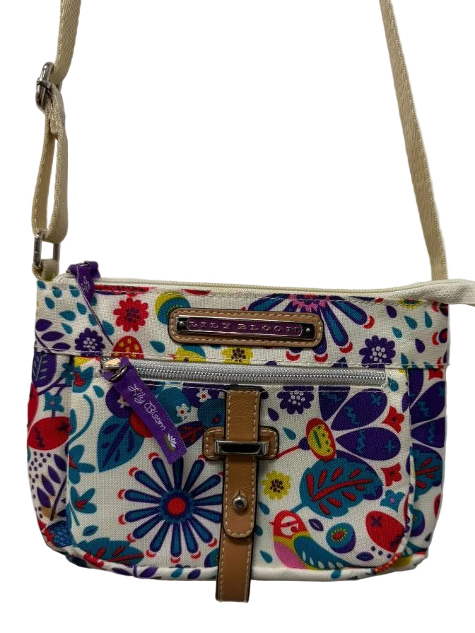 Lilly Bloom Purple Floral Crossbody Handbag