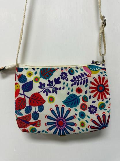 Lilly Bloom Purple Floral Crossbody Handbag