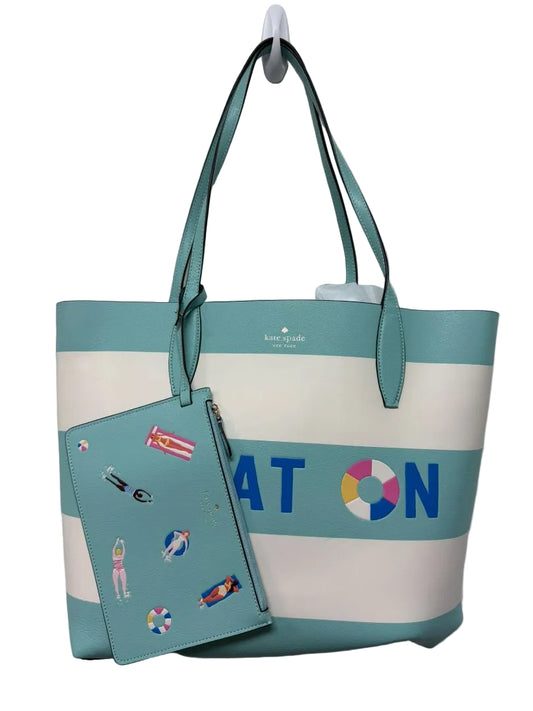 New York Pool Float Stripe Reversible Tote Bag -NEW