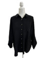 Jane + Delancey Black Button Down Rayon Shirt Size 1X