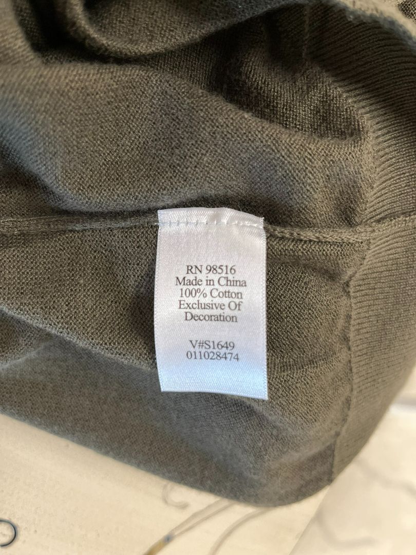 Coldwater Creek Dark Green Short Sleeve Cardigan Size Large NWT