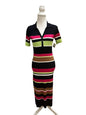 Tanya Taylor Striped Knit Midi Dress Size Medium