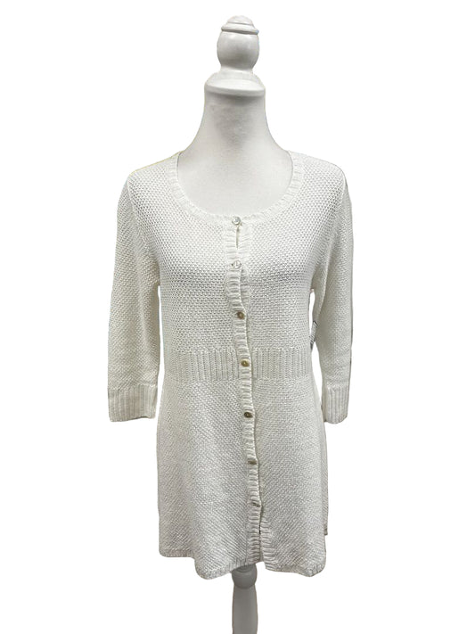 Eileen Fisher Organic Cotton Long Sleeve Cardigan Sweater Size Small
