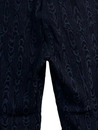 Per Se by Carlisle Dark Blue Snake Print Tapered Jeans Size 12