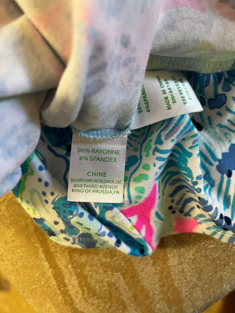 Lilly Pulitzer Alessa Romper Sink or Swim Blue Size Small