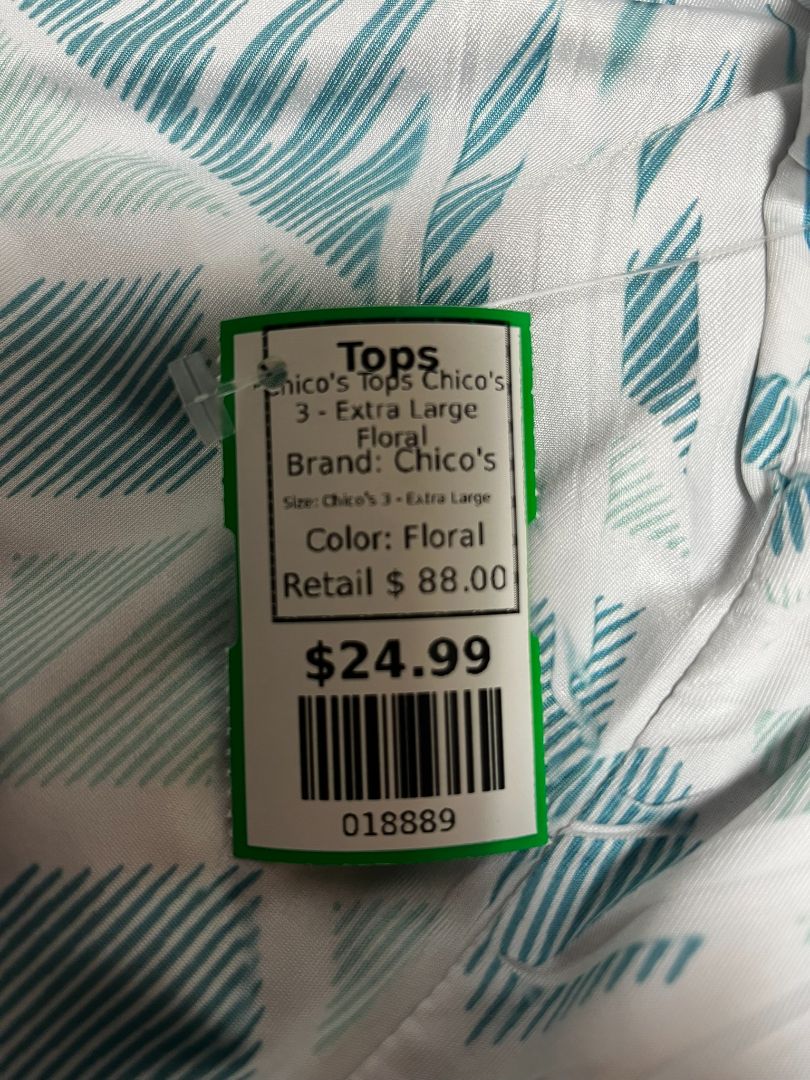 Chico's Tops Chico's 3 - Extra Large Floral