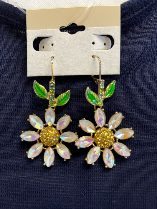 Betsey Johnson Daisy Flower Dangling Earrings