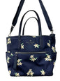 Kate Spade New York Chelsea Orange Toss Medium Satchel in Parisian Navy