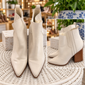 Marc Fisher Ivory Ankle Boots – Size 10M