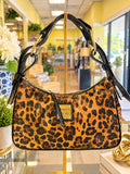 Dooney & Bourke Animal Print Shoulder Bag – Medium