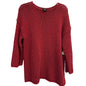 Eileen Fisher Red 100% Cotton Open Weave Tunic Sweater Size 1X