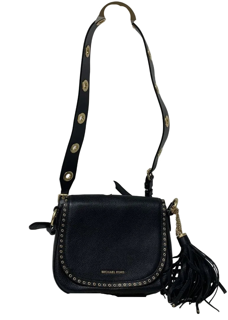Michael Kors Brooklyn Medium Leather Saddle Bag
