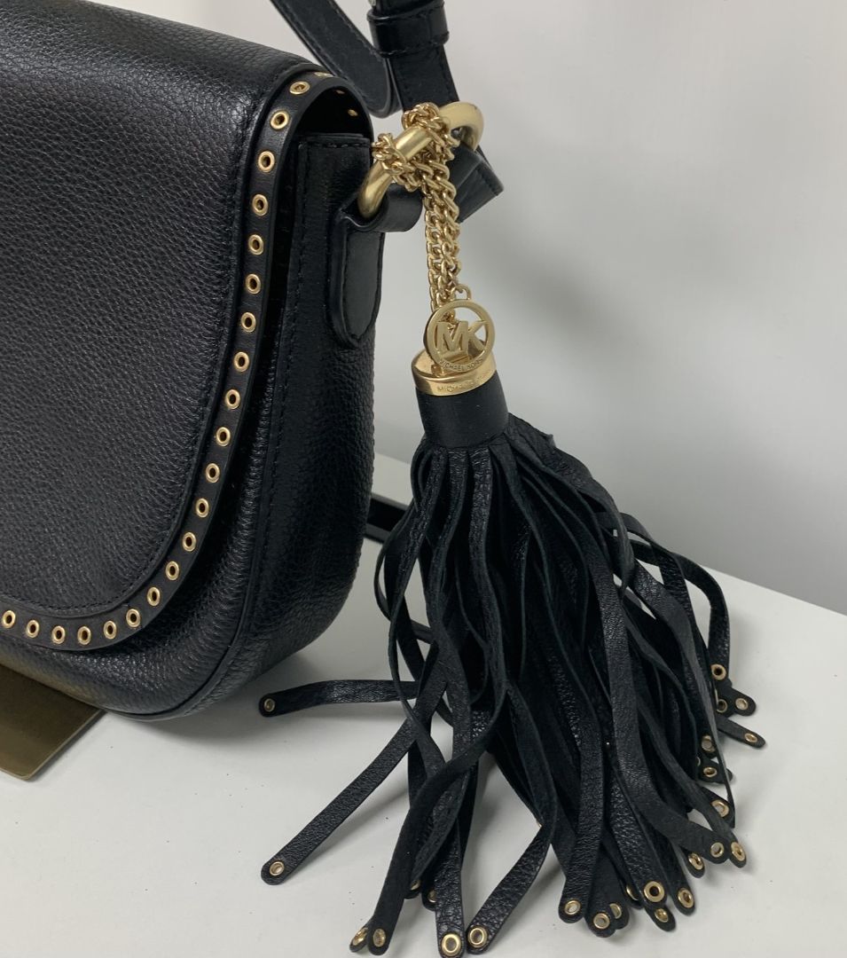 Michael Kors Brooklyn Medium Leather Saddle Bag