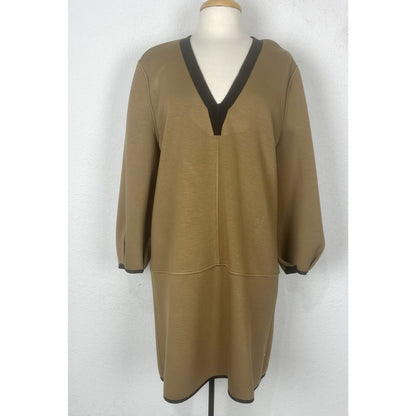 NWT $435 Pearl Lela Rose Double Face Jersey Reversible Tunic Dress Large L -NEW