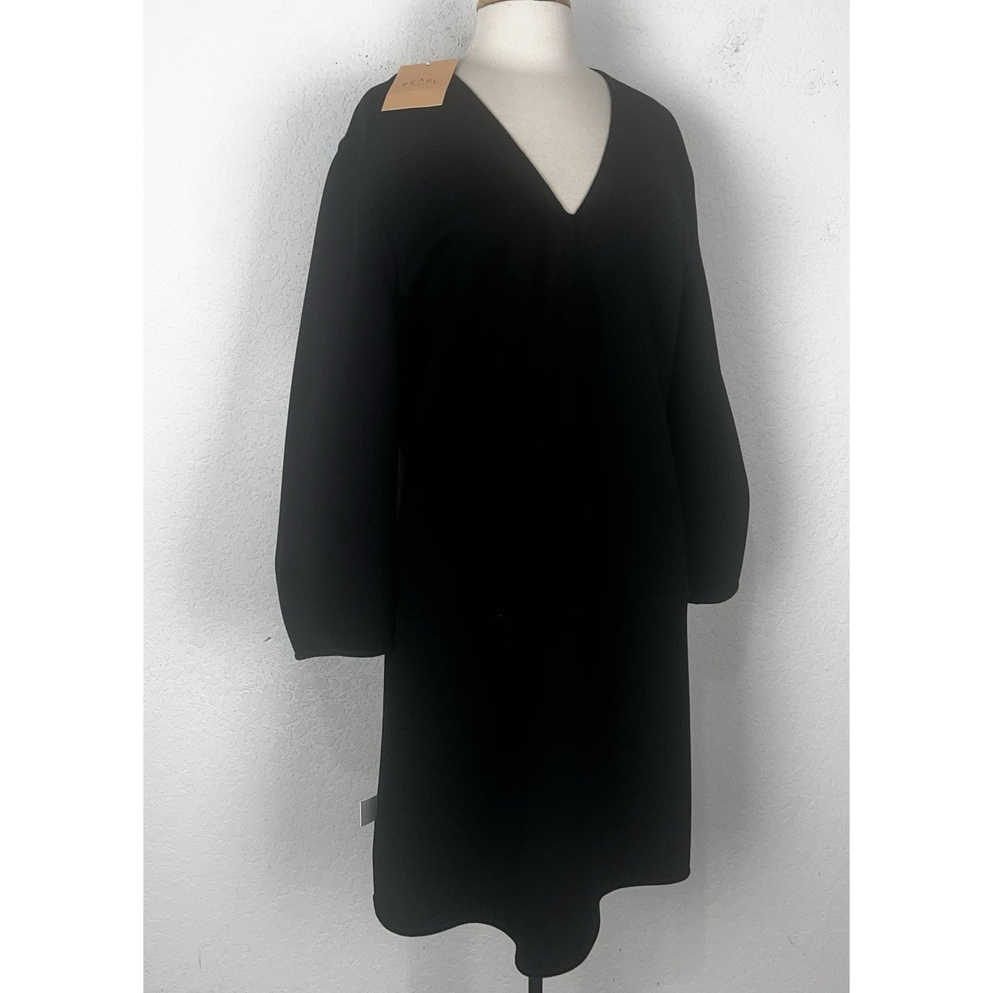 NWT $435 Pearl Lela Rose Double Face Jersey Reversible Tunic Dress Large L -NEW