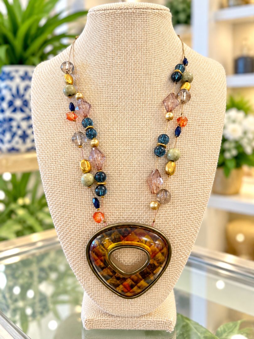 Chico's Necklace  Multi Beaded