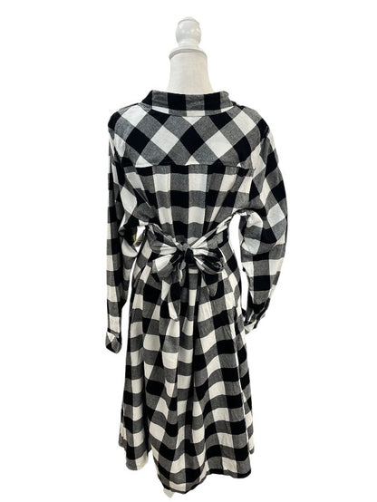 Black White Plaid Dress by Croft & Barrows