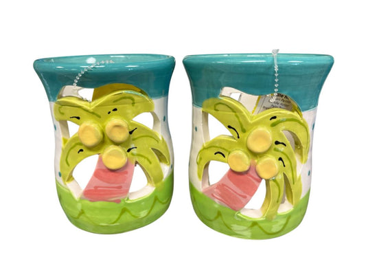 Palm Tree Candle Holder by Susan Painter