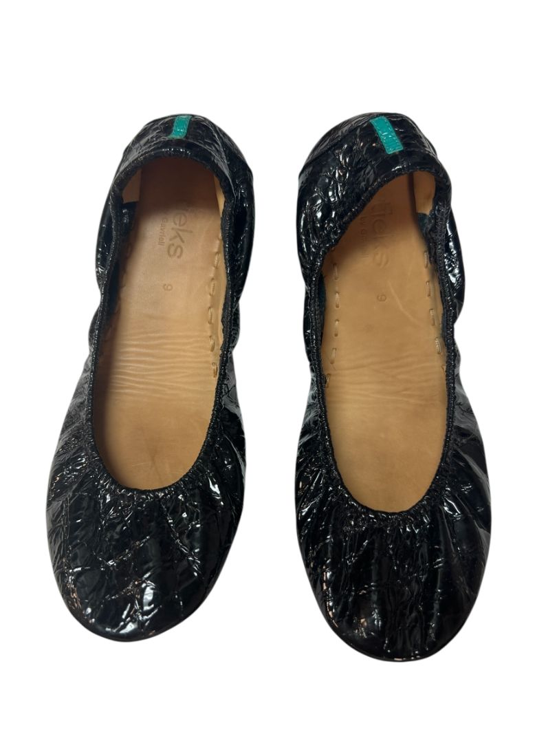 Tieks Obsidian Black Ballet Flats Size 9