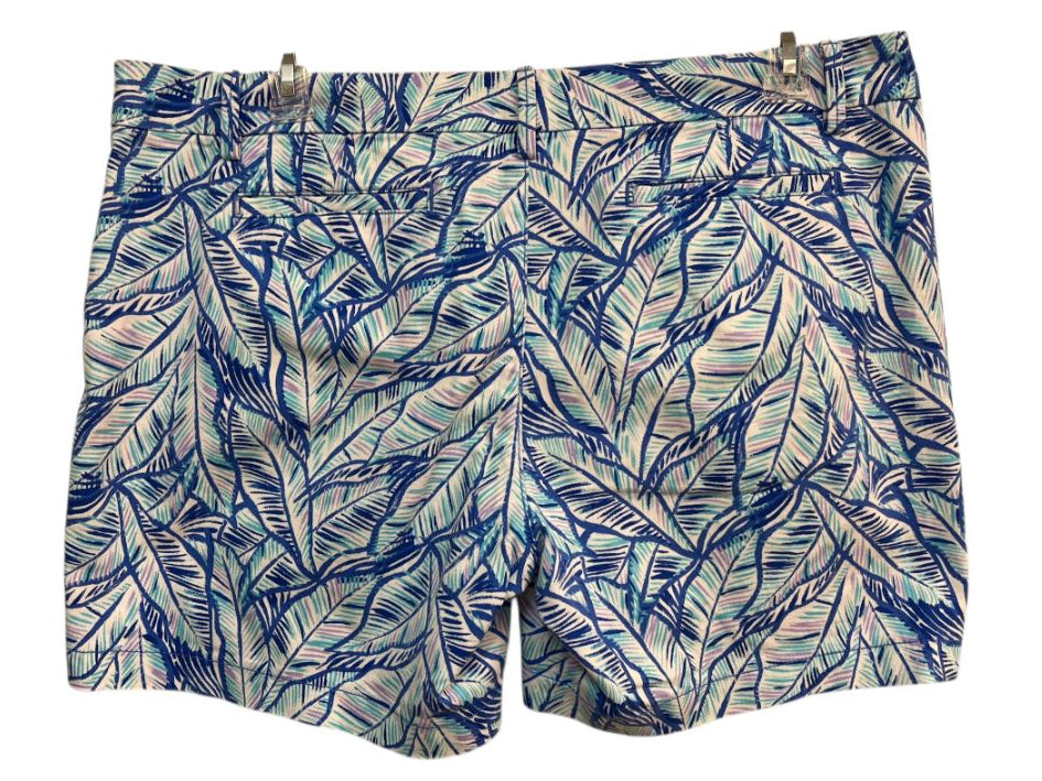 Lilly Pulitzer Bennet Blue Let's Mango Jayne Stretch Shorts Size 16