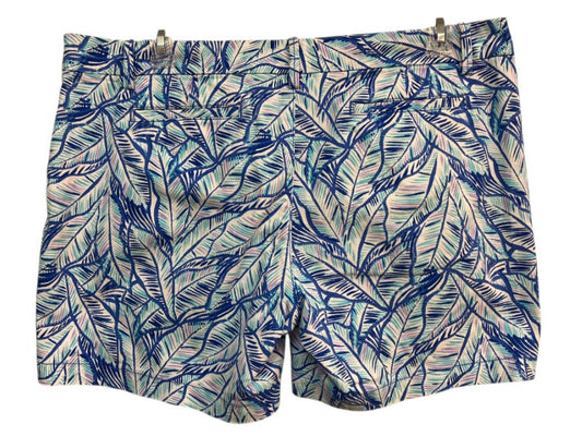 Lilly Pulitzer Bennet Blue Let's Mango Jayne Stretch Shorts Size 16