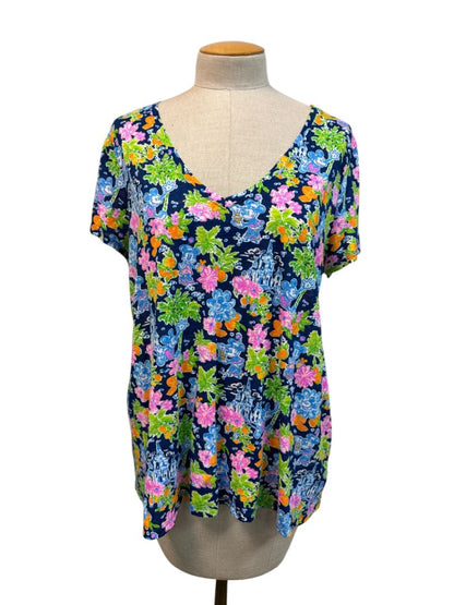 Lilly Pulitzer Disney Etta V-Neck Tee Size XL