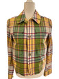 Vintage Ralph Lauren Cropped Jacket Madras Plaid