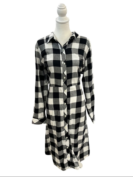 Black White Plaid Dress by Croft & Barrows