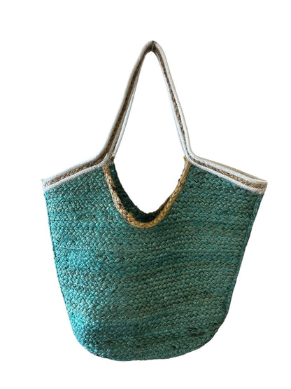 VACAY Green Beach Shoulder Tote Bag