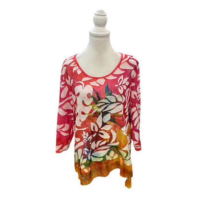 Leoma Lovegrove Pink Floral Top Size XL