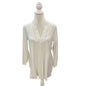 Lilly Pulitzer Lyndsea Tunic in Resort White with a Notched Neckline & Lace Detailing Size Small